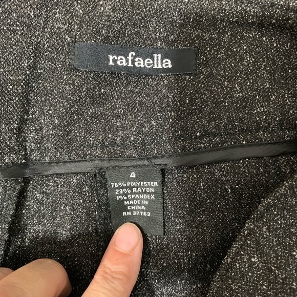 Rafaella A-Line Gray Tweed Skirt size 4 - Picture 3 of 5
